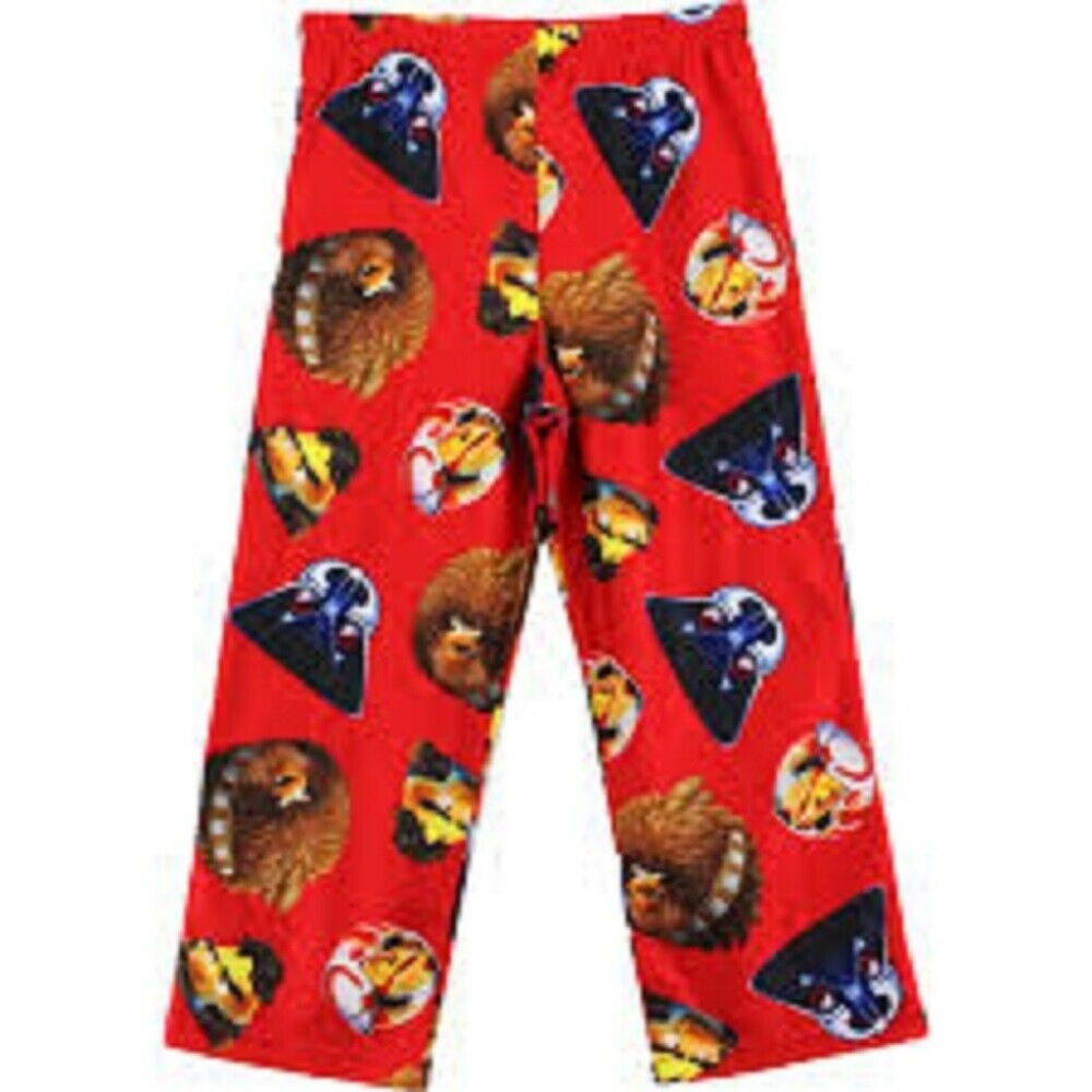 STAR WARS ANGRY BIRDS BOY'S SIZE 4 RED PAJAMAS